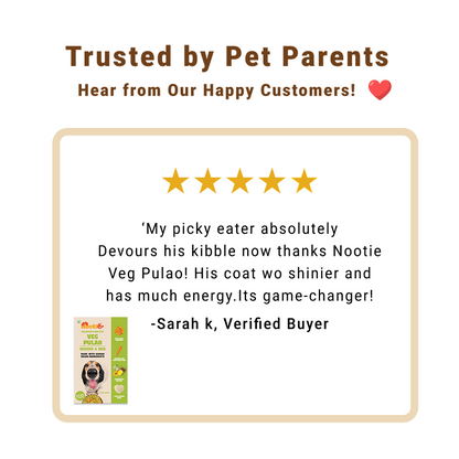 Nootie Veg Pulao Dog Food | 100% Veg, Human-Grade & Gluten-Free (300g)