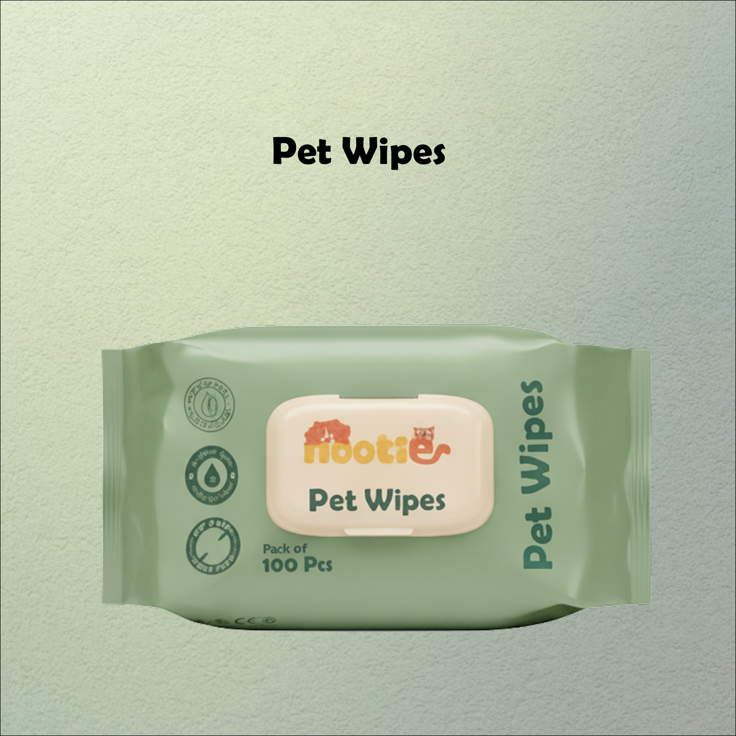 Nootie Wet Pet Wipes (100 Pulls) – Gentle Cleaning Wipes for Dogs & Cats | Alcohol-Free, Paraben-Free & Soap-Free