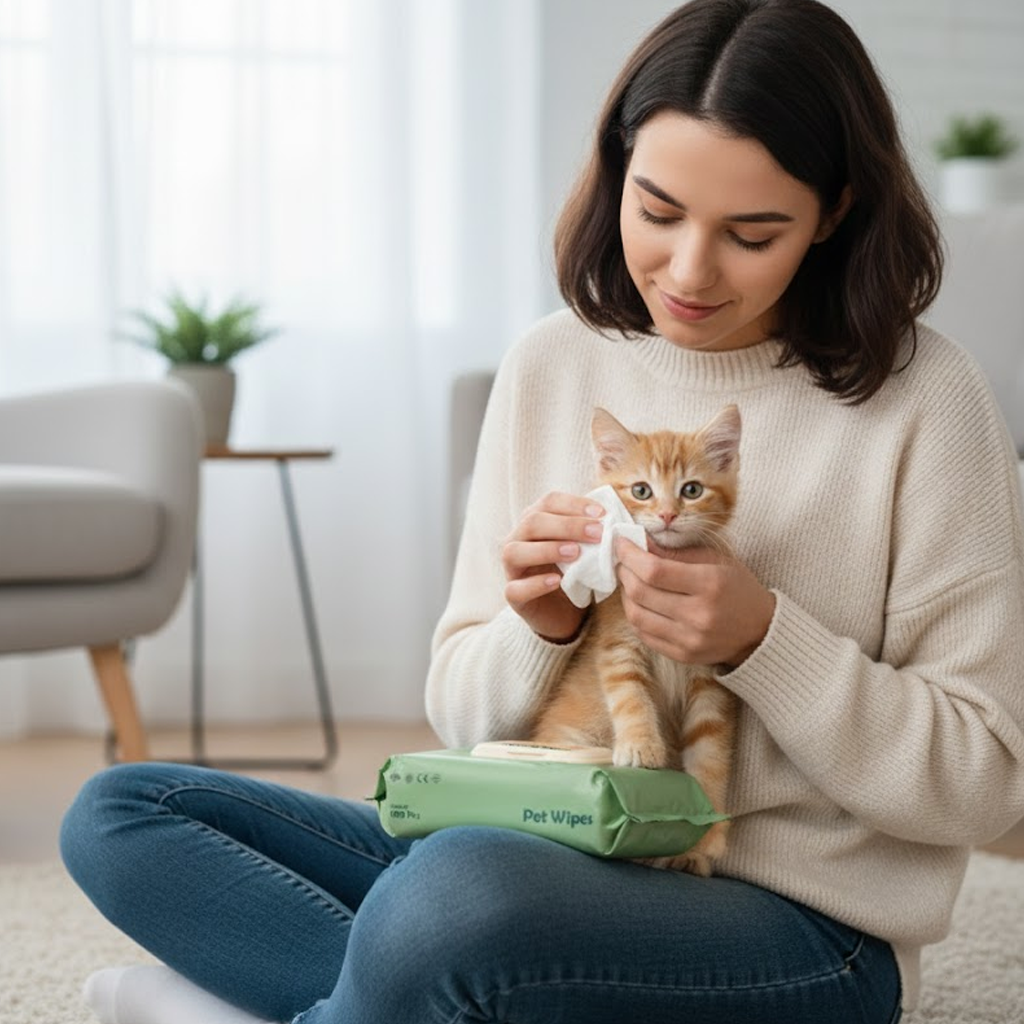 Nootie Wet Pet Wipes (100 Pulls) – Gentle Cleaning Wipes for Dogs & Cats | Alcohol-Free, Paraben-Free & Soap-Free