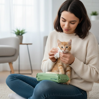 Nootie Wet Pet Wipes (100 Pulls) – Gentle Cleaning Wipes for Dogs & Cats | Alcohol-Free, Paraben-Free & Soap-Free