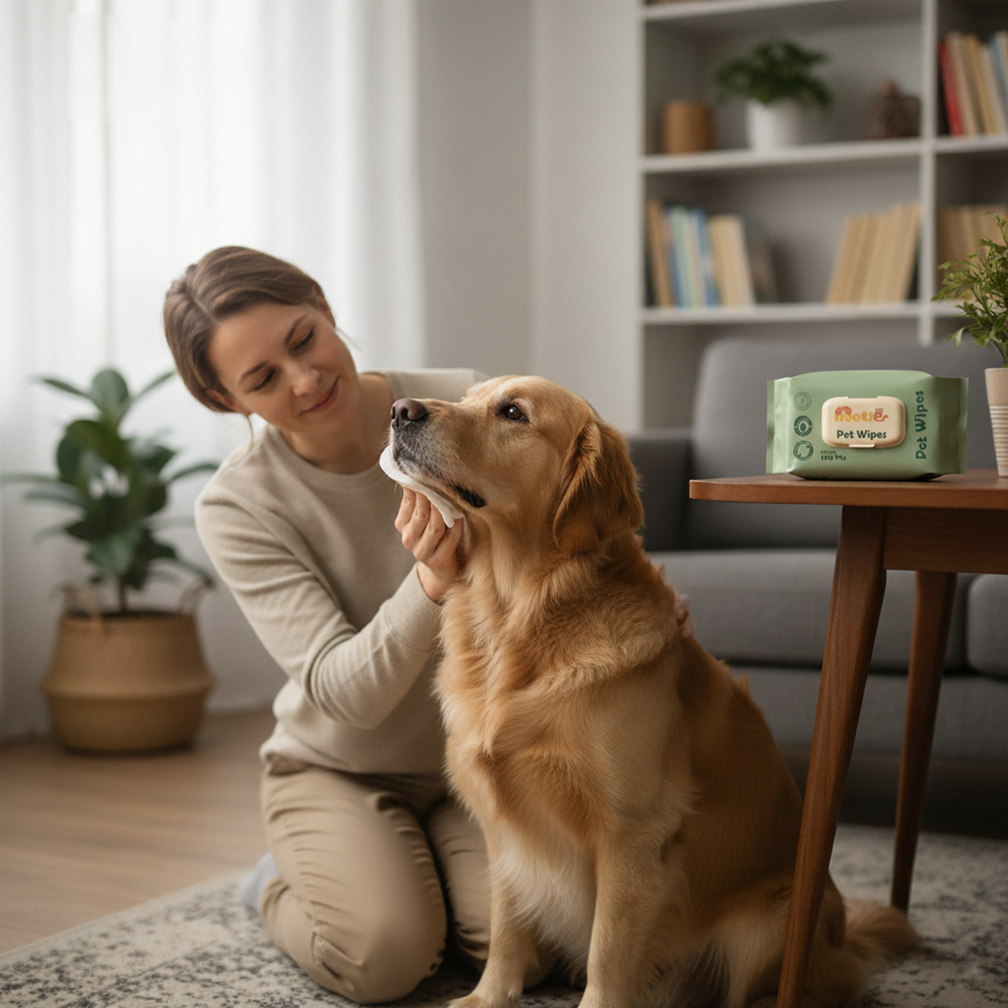 Nootie Wet Pet Wipes (100 Pulls) – Gentle Cleaning Wipes for Dogs & Cats | Alcohol-Free, Paraben-Free & Soap-Free