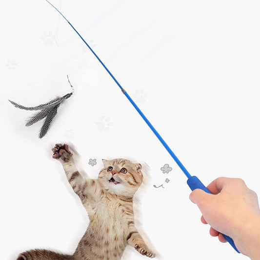 Nootie Cat Feather Stick Toy
