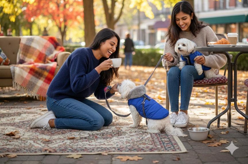 Nootie Dog Fur Collar Jacket -Stylish Winter Wear for All Breeds