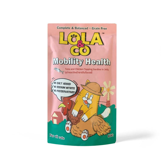 Lola & Co Tuna and Chicken Cat Jelly for Mobility and Health Pack of 12