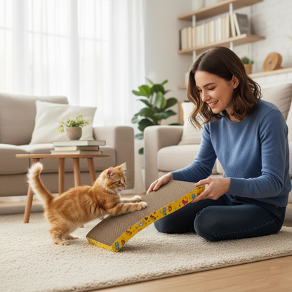Nootie Cat Scratcher | Durable Scratch Board for Cats & Kittens | Eco-Friendly, Non-Toxic Material | All Breeds & Ages