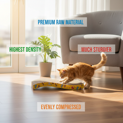 Nootie Cat Scratcher | Durable Scratch Board for Cats & Kittens | Eco-Friendly, Non-Toxic Material | All Breeds & Ages