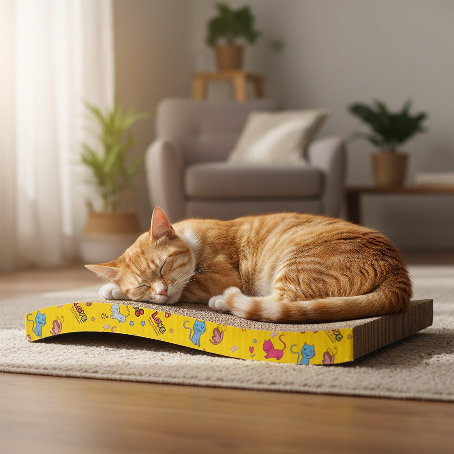 Nootie Cat Scratcher | Durable Scratch Board for Cats & Kittens | Eco-Friendly, Non-Toxic Material | All Breeds & Ages