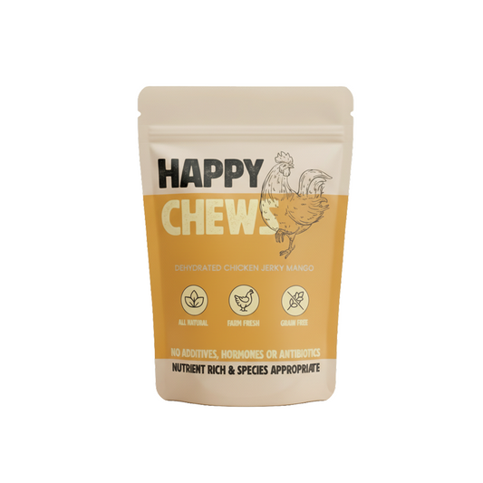 Nootie Happy Chews – Dehydrated Chicken Jerky Mango Dog Treats – 80g – All-Natural, Farm Fresh and Grain Free, Protein-Rich Snack for Dogs