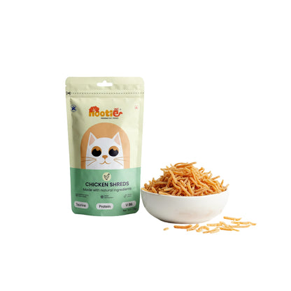 Nootie Premium Cat Treats – Chicken Shreds | High-Protein, Taurine-Rich Natural Cat Treats for Heart, Metabolism & Bone Health (35g)