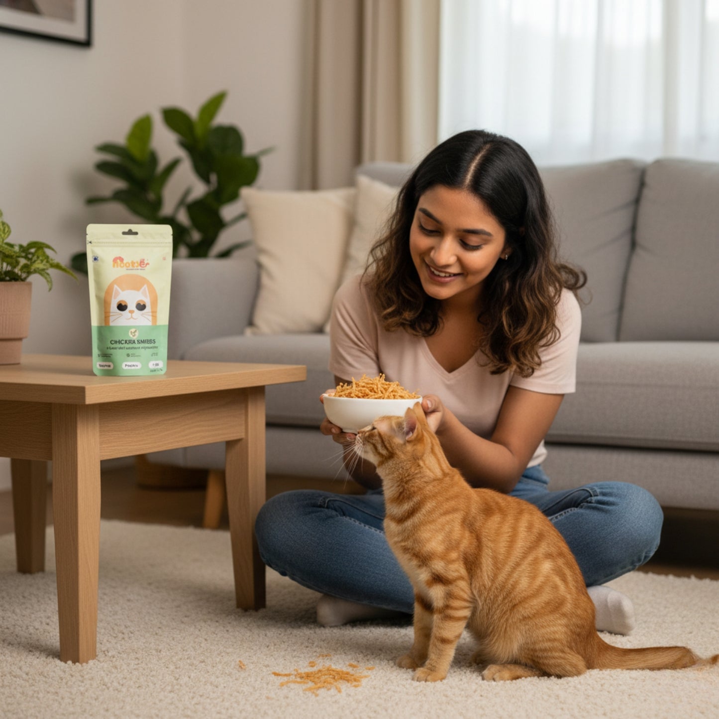 Nootie Premium Cat Treats – Chicken Shreds | High-Protein, Taurine-Rich Natural Cat Treats for Heart, Metabolism & Bone Health (35g)