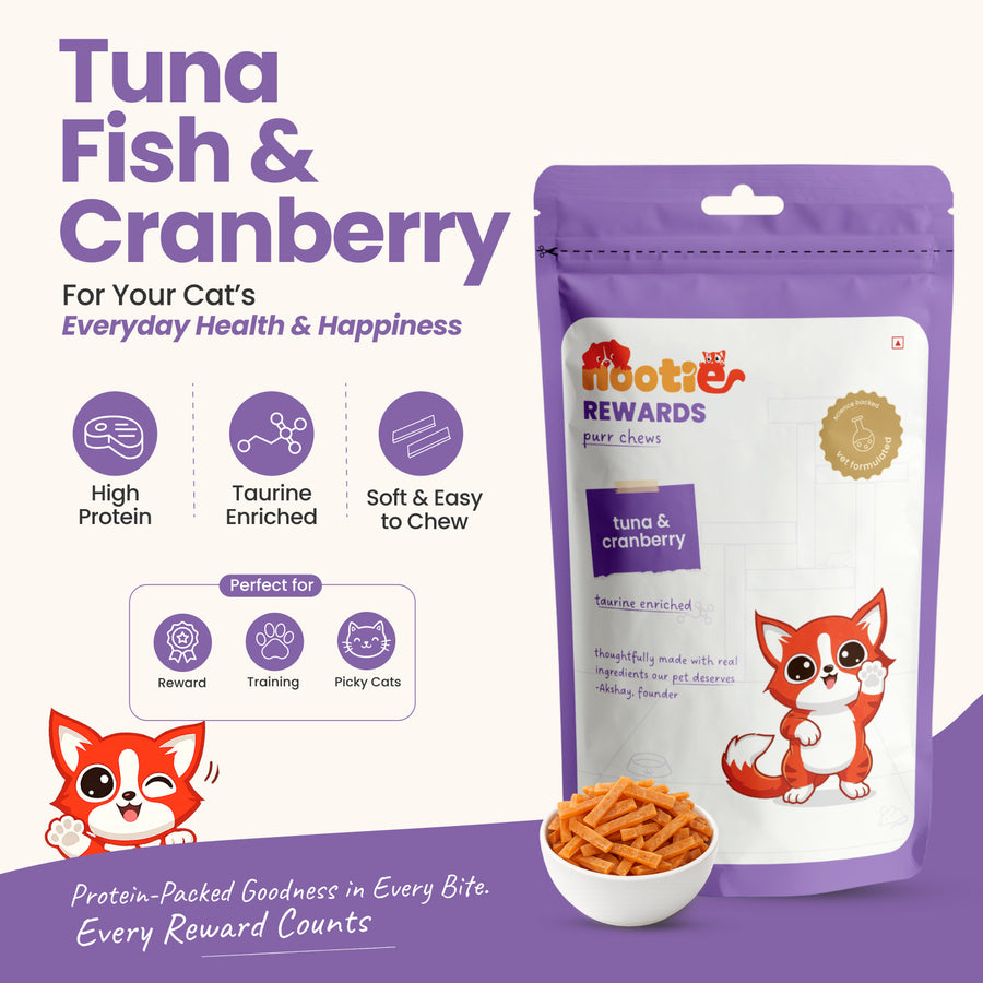 Rewards Cat Chews - Tuna & Cranberry