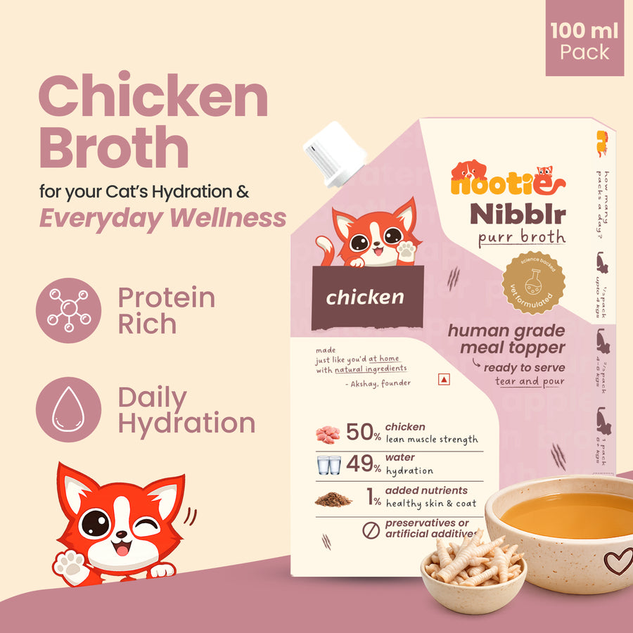 Nootie Nibblr Cat Broth Chicken Bone Broth