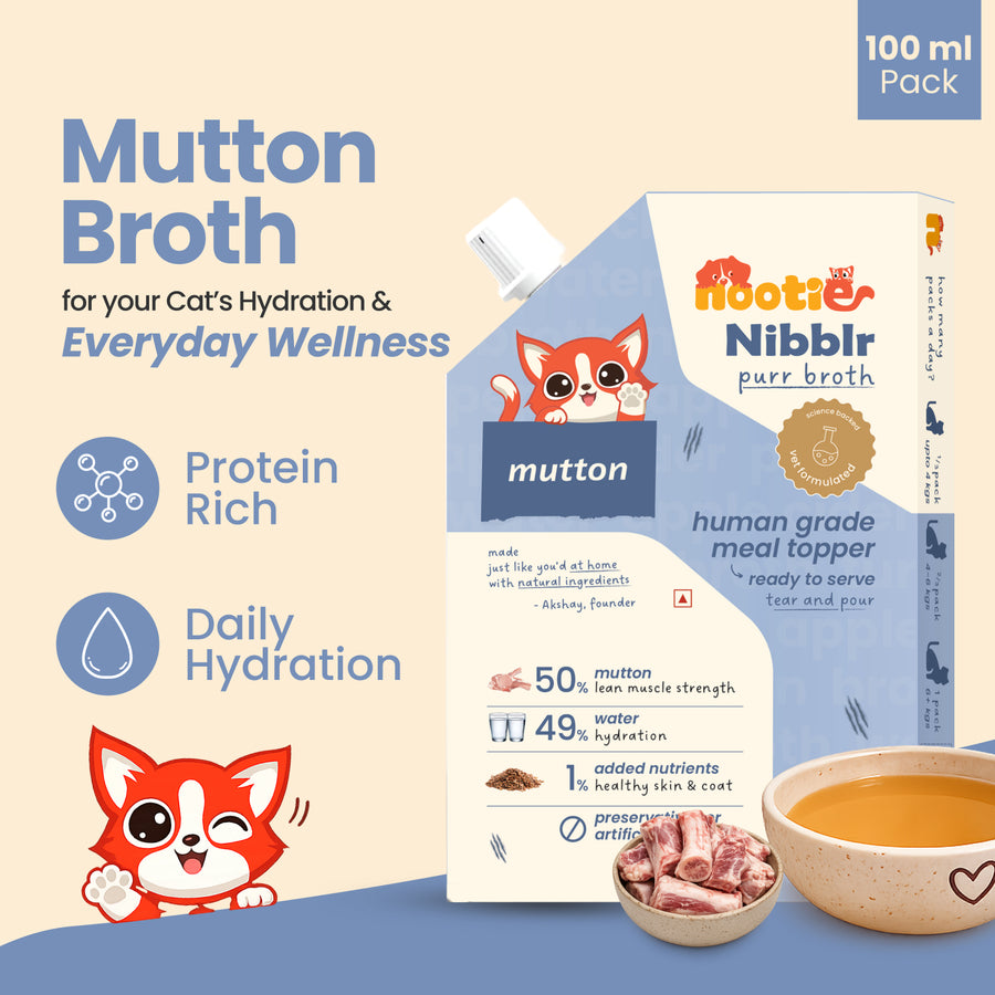 Nootie Nibblr Cat Broth Mutton Bone Broth