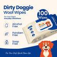 🎁 Dirty Doggie Woof Wet Wipes for Dogs at Rs. 149 (100 Wipes) | Alcohol-Free, Paraben-Free & Soap-Free Daily Cleaning Wipes - Pack of 1