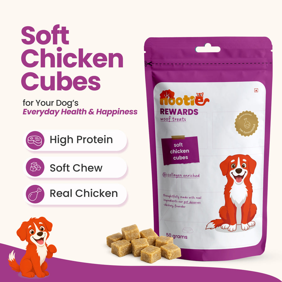 Rewards Dog Treats - Soft Chicken Cubes