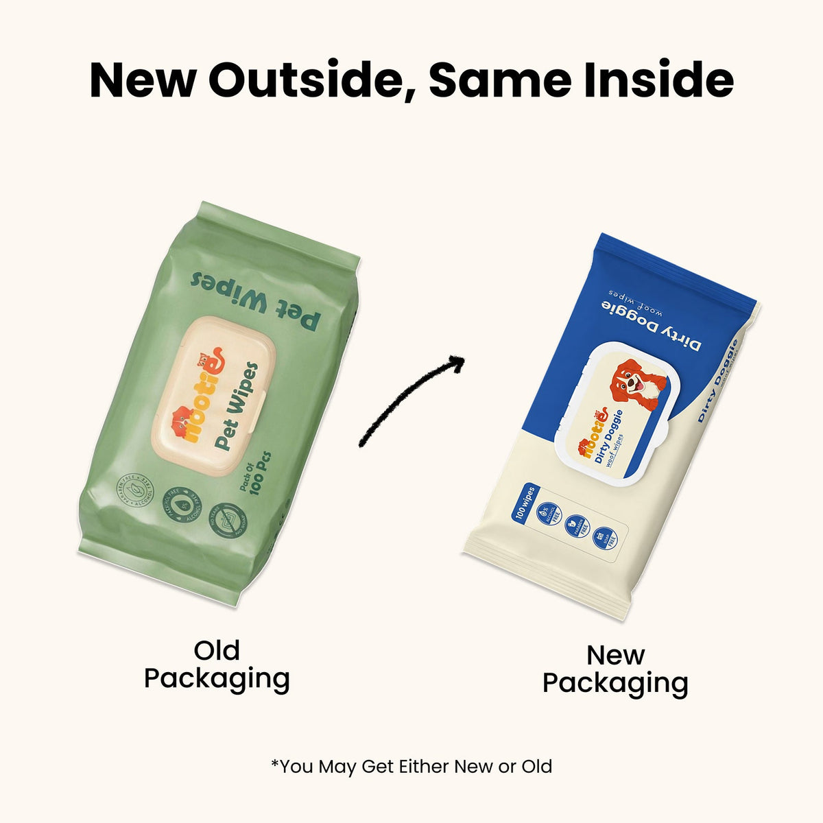 Dirty Doggie Woof Wet Wipes for Dogs at Rs. 149 (100 Wipes) | Alcohol-Free, Paraben-Free & Soap-Free Daily Cleaning Wipes - nootie.in