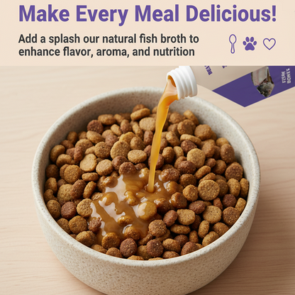 Nootie Natural Fish Broth for Dogs & Cats – Nutrient-Rich, Hydrating Meal Topper (100ml)