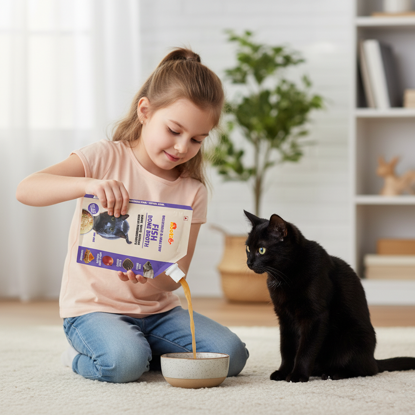 Nootie Natural Fish Broth for Dogs & Cats – Nutrient-Rich, Hydrating Meal Topper (100ml)