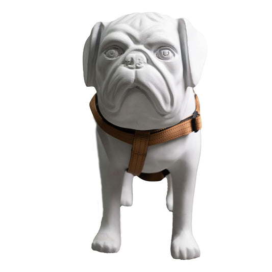 Nootie Premium Plush Padded Harness Brown Color Detailing Size 32 mm - XL-For Giant Dogs