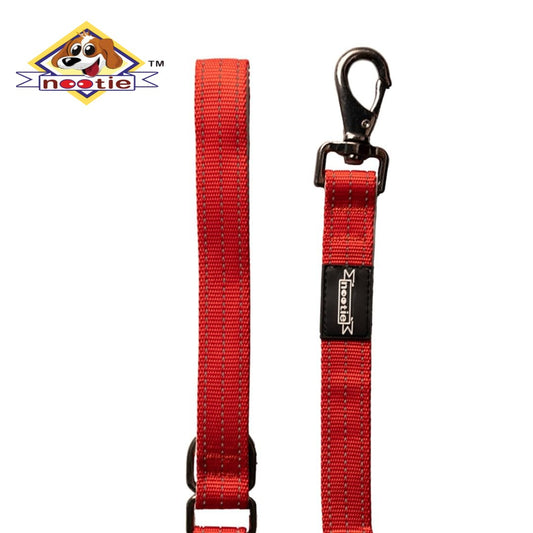Nootie Plush Padded Leash Red Color with Grey Detailing Size 32 mm(XL)- For Giant Dogs