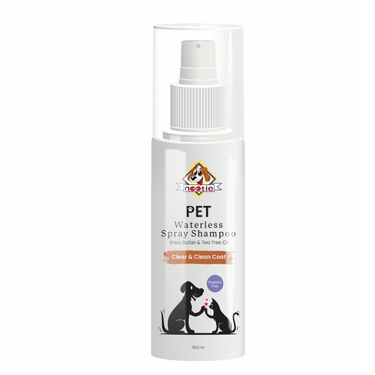Nootie Pet Waterless Spray Shampoo for Dog & Cat with Goodness of Sheabutter and Tea Tree Oil - 150 Ml