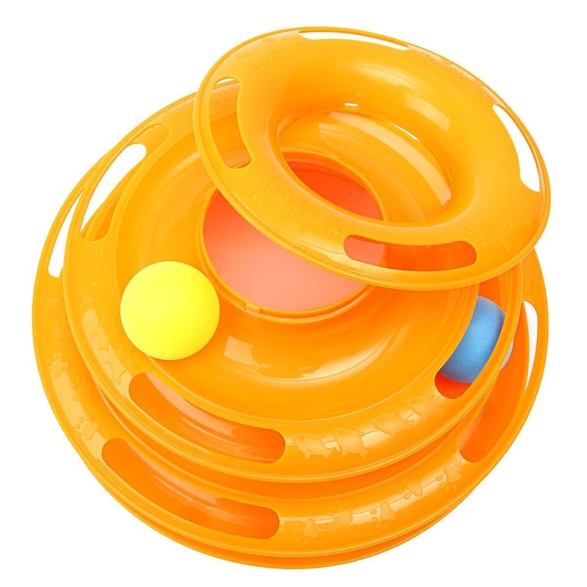 Nootie Interactive Cat Tier Toy | Multi-Level Rolling Ball Tower for Active Play | Durable, Safe & Fun Cat Toy for Kittens & Adult Cats