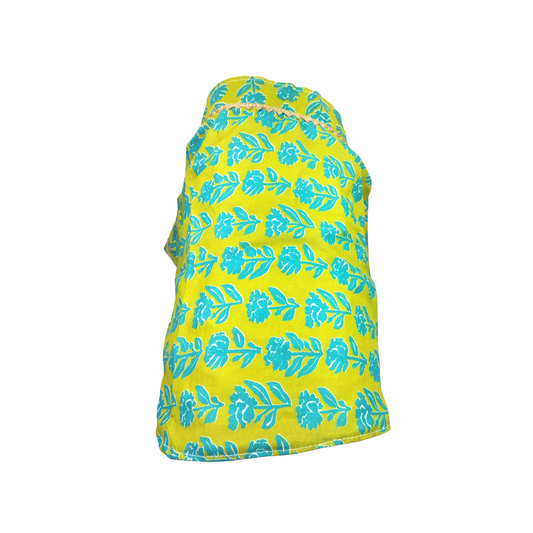 Nootie Floral Print Kurta - Green, Cloth for Dogs