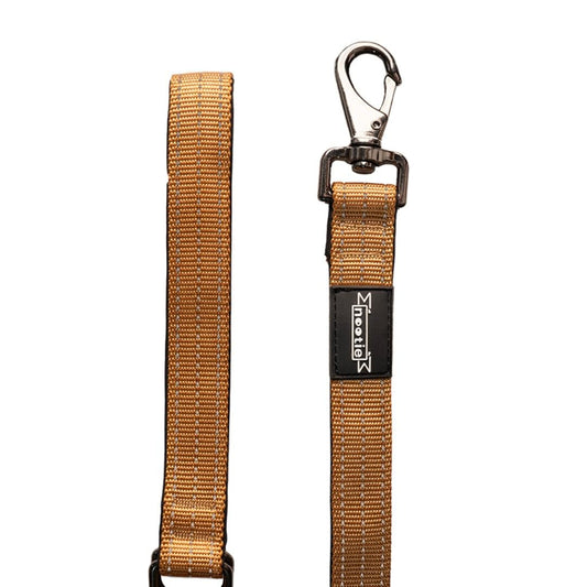 Nootie Plush Padded Leash Brown Color Detailing Size 20 mm (M)For Medium Dogs and Young Puppies