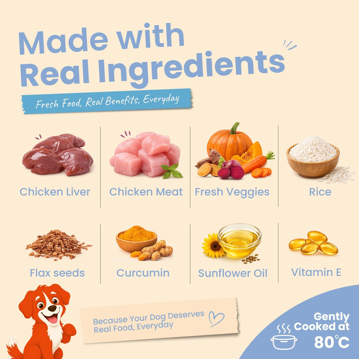 Monthly Pack - Nibblr Balance Bowl for Dogs (48 x 100gm) | Assorted Balance Bowl | 3 Packs of Wipes - nootie.in