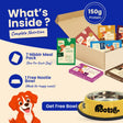 Nibblr 7 Day Power Feast for Dogs (7 x 300gm) | Assorted Power Feast | Free Yellow Bowl