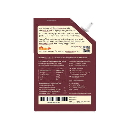 Nibblr Bone Broth Trial Pack Combo (100ml) - Hydrating Meal Topper for Dog - nootie.in