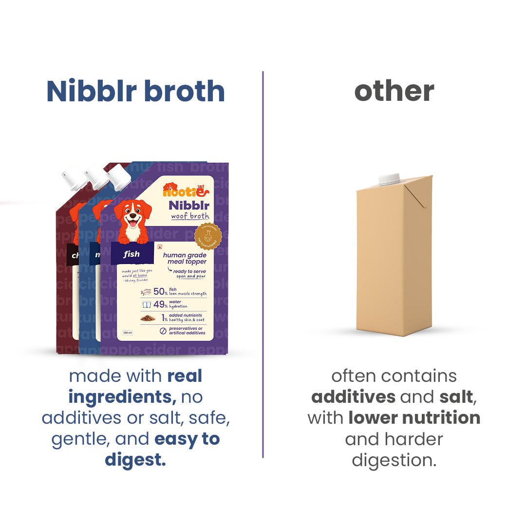 Nibblr Bone Broth Trial Pack Combo (100ml) - Hydrating Meal Topper for Dog - nootie.in
