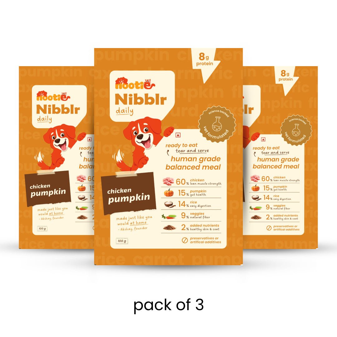 Nibblr Chicken Liver and Pumpkin (100g) – Fresh Wholesome Dog Meal - nootie.in