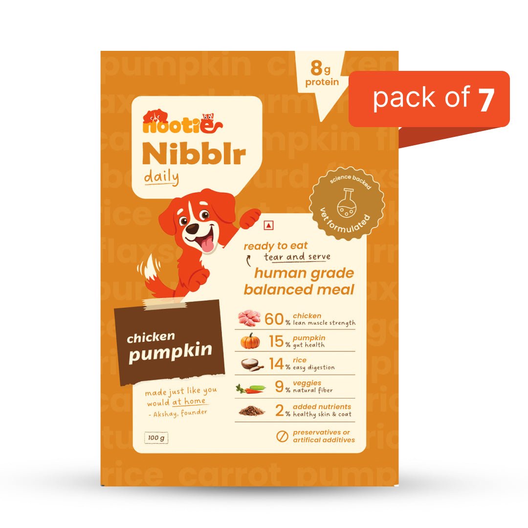 Nibblr Chicken Liver and Pumpkin (100g) – Fresh Wholesome Dog Meal - nootie.in