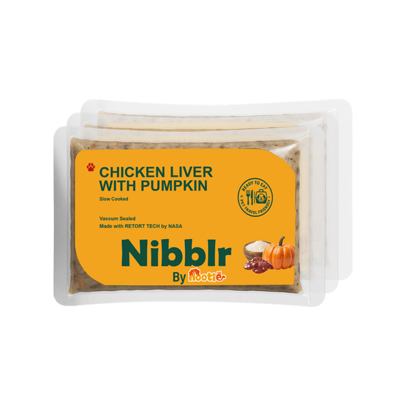 Nibblr Chicken Liver and Pumpkin Dog Food – 300g