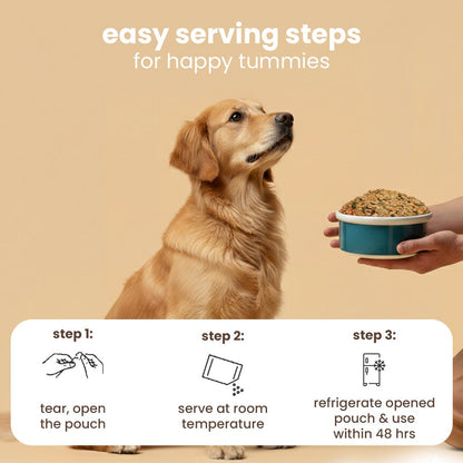 Nibblr Chicken, Sweet Potato & Rice (100g) – Fresh Wholesome Dog Meal - nootie.in