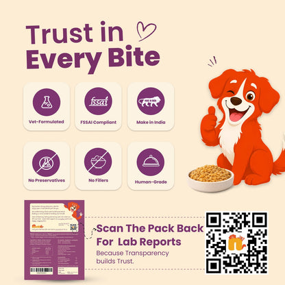 Nibblr Daily Power Feast for Dogs (300g) | Chicken Liver, Beatroot and Rice - nootie.in