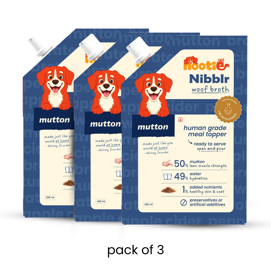 Nibblr Mutton Bone Broth (100ml) - Hydrating Meal Topper for Dog - nootie.in