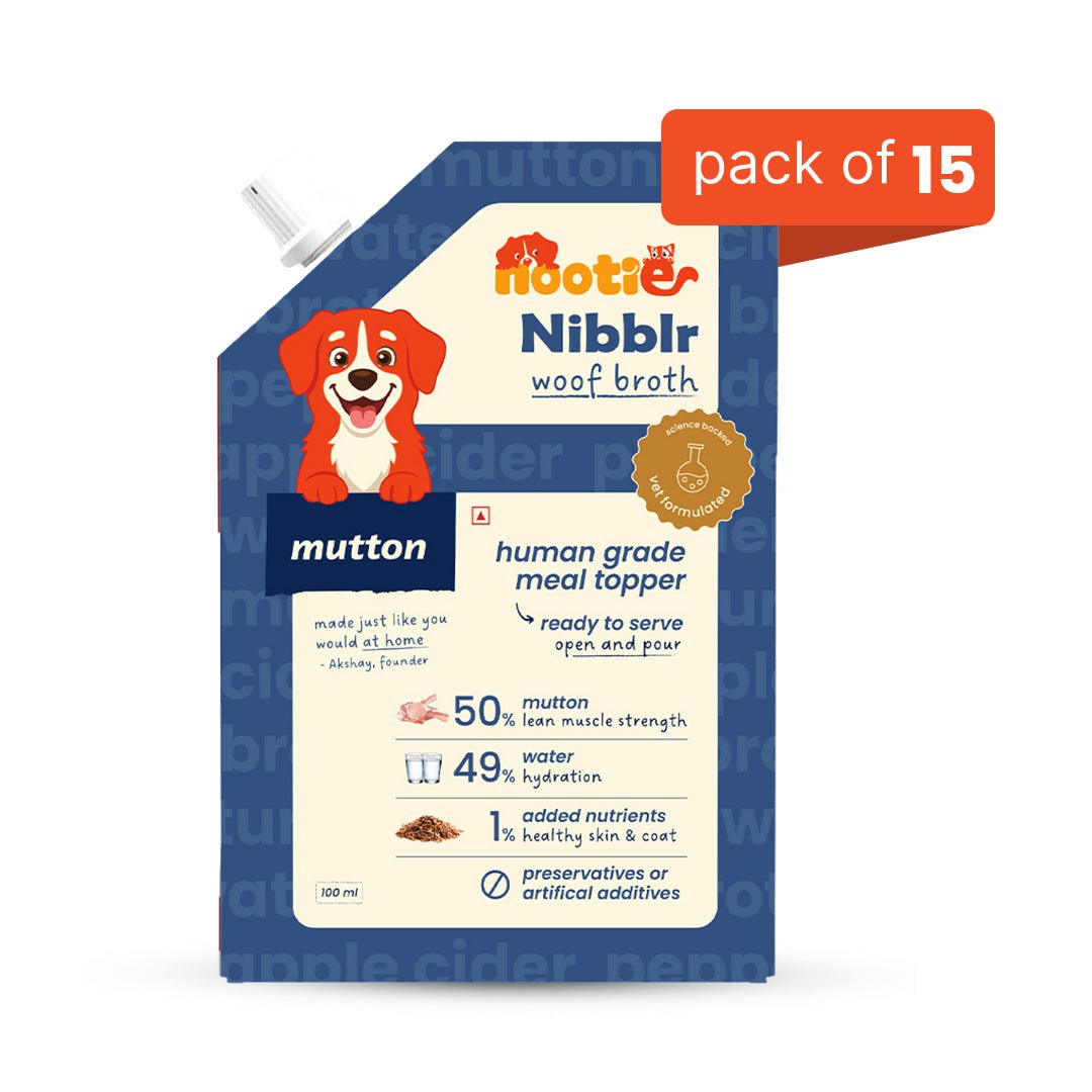 Nibblr Mutton Bone Broth (100ml) - Hydrating Meal Topper for Dog - nootie.in