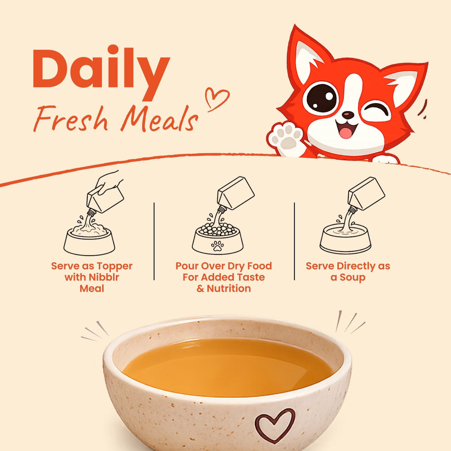 Nibblr Purr Broth - Hydrating Meal Topper for Cats (3 x 100 ml) | Assorted Broth Pack - nootie.in