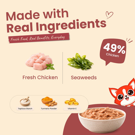 Nibblr Purr Gravy for Cats (170g) | Chicken - Taurine-Enriched, High-Protein Meal Topper for Cat - nootie.in