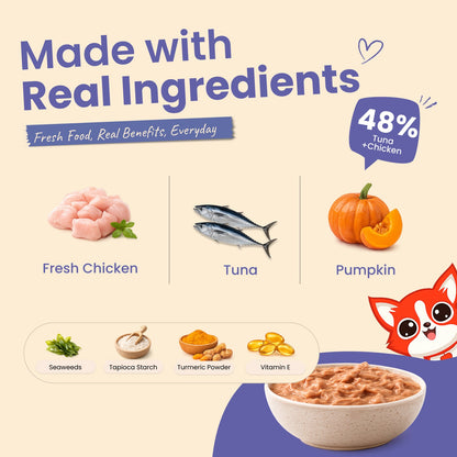 Nibblr Purr Gravy for Cats (170g) | Tuna - Taurine-Enriched, High-Protein Meal Topper for Cat - nootie.in