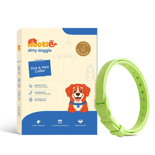 Nootie All Natural Tick & Flea Collar for Dogs & Cats | 5 Months Protection | Waterproof, Adjustable & Chemical-Free Pest Defence - nootie.in