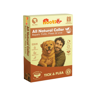 Nootie All Natural Tick & Flea Collar for Dogs & Cats | 5 Months Protection | Waterproof, Adjustable & Chemical - Free Pest Defence - nootie.in