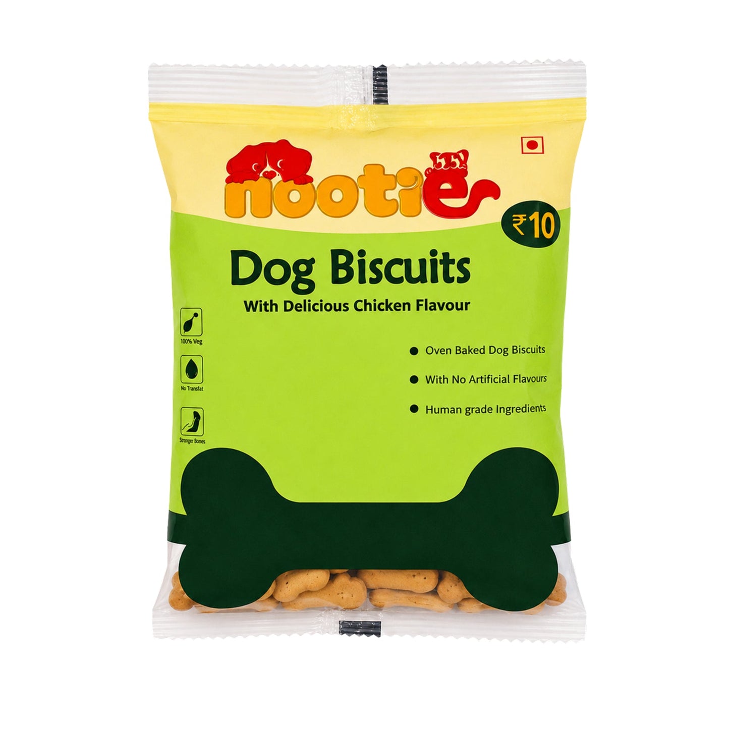Nootie Biscuit 10Rs. Minipack Bundles for Dogs (40g) | Chicken | High Protein - nootie.in