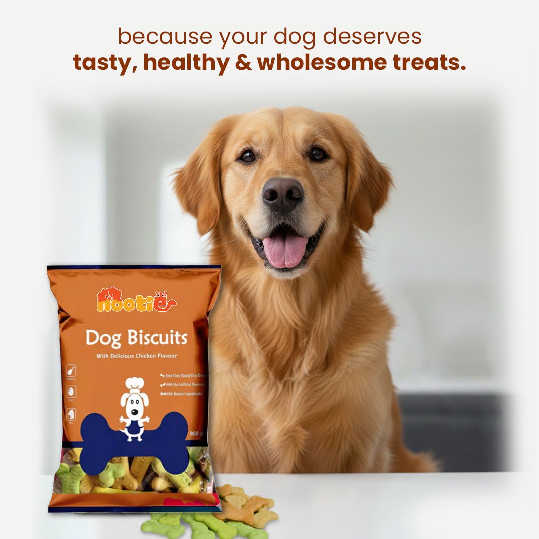 Nootie Chicken Biscuits for Adult Dogs (900g) - High - Protein Nutrient - Rich Crunchy Treats - nootie.in