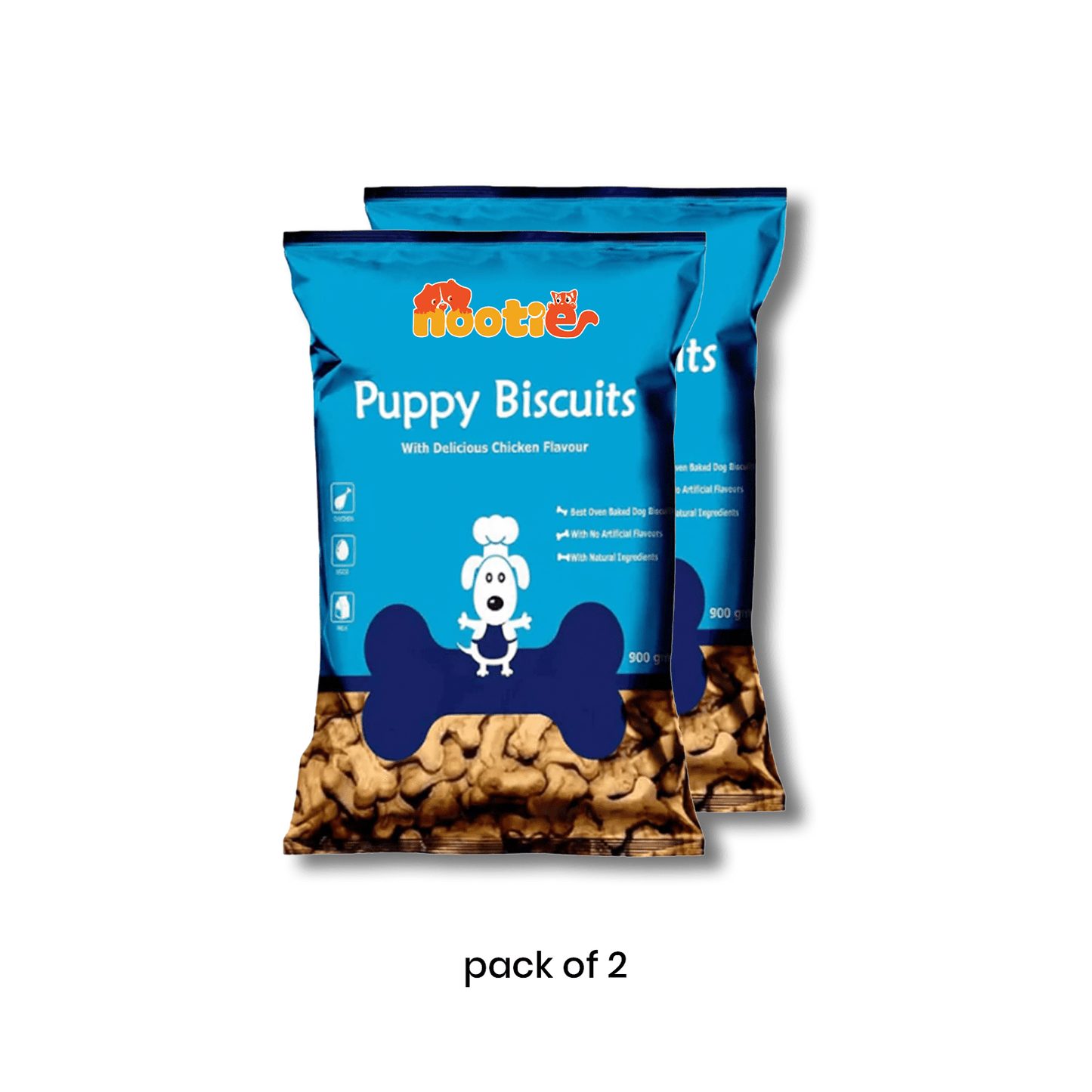 Nootie Chicken & Peanut Butter Puppy Biscuits (900g) 