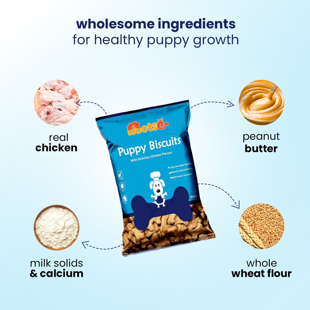Nootie Chicken & Peanut Butter Puppy Biscuits (900g) 