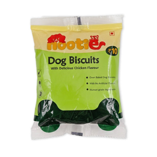 Nootie Chicken Dog Biscuits | High - Protein Crunchy Treats for Dogs (40gm) - nootie.in