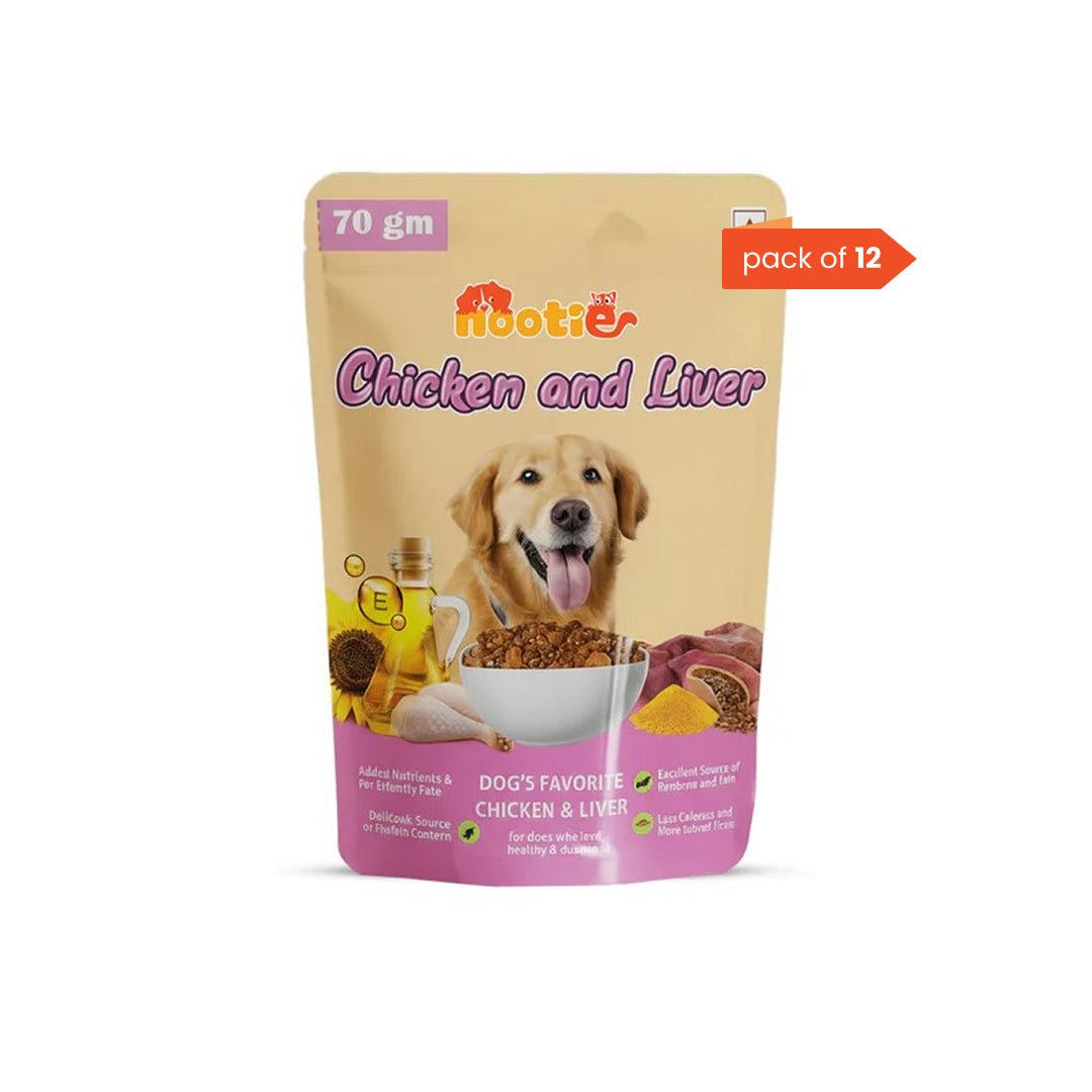 Nootie Chicken & Liver Gravy Dog Food | High - Protein, Energy Boosting & Digestive Support (70g) – a great option in meals for dog - nootie.in